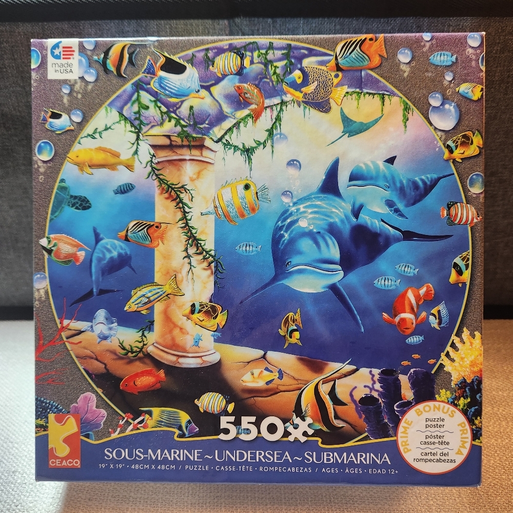 Undersea 550 Pc Puzzle Square 19x19 Ceaco